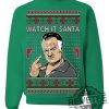 Soprano Watch It Santa Paulie Ugly Christmas Sweater Ugly Christmas Unisex Crewneck Sweatshirt Unique revetee 1