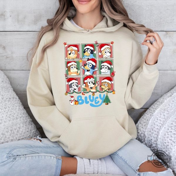 bluey characters christmas shirt