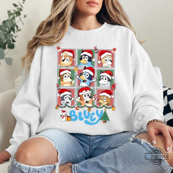 bluey characters christmas shirt