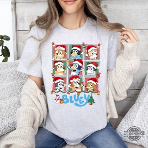 bluey characters christmas shirt