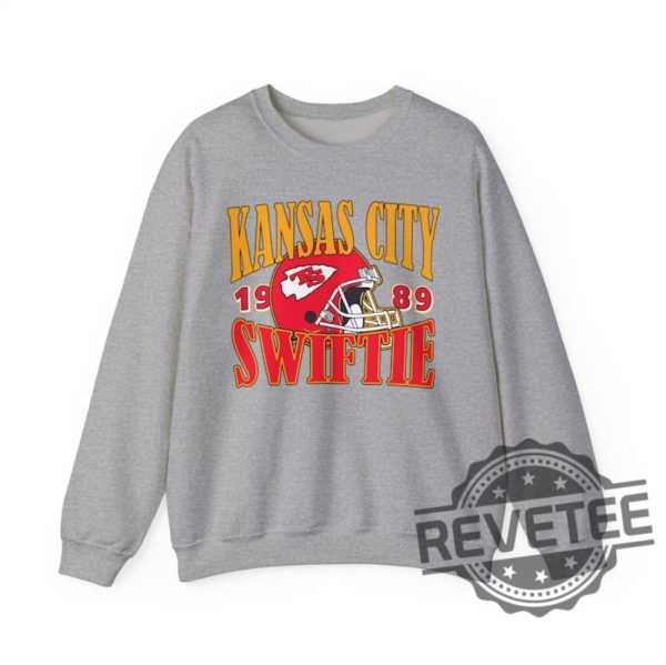 Kansas City Swiftie Retro Crewneck Sweatshirt Travis Kelce Taylor Swift Sweatshirt Gift For Fan Unique revetee 1