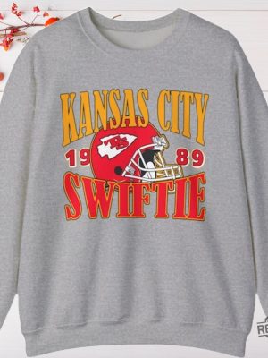 Kansas City Swiftie Retro Crewneck Sweatshirt Travis Kelce Taylor Swift Sweatshirt Gift For Fan Unique revetee 10