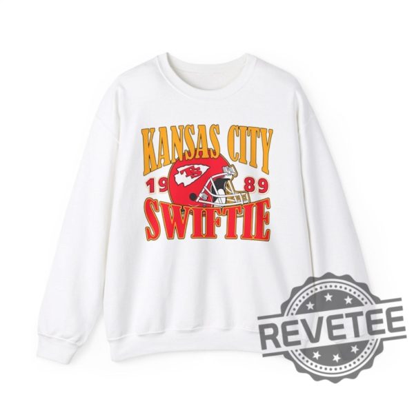 Kansas City Swiftie Retro Crewneck Sweatshirt Travis Kelce Taylor Swift Sweatshirt Gift For Fan Unique revetee 2