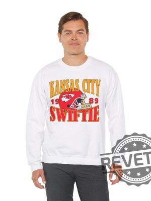 Kansas City Swiftie Retro Crewneck Sweatshirt Travis Kelce Taylor Swift Sweatshirt Gift For Fan Unique revetee 5