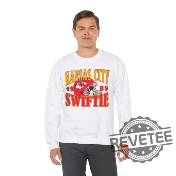 Kansas City Swiftie Retro Crewneck Sweatshirt Travis Kelce Taylor Swift Sweatshirt Gift For Fan Unique revetee 5