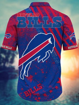 Buffalo Bills Nflpersonalized Custom Name Number Hawaiian Shirt Button Up Shirt Unique Gift For Fan revetee 2