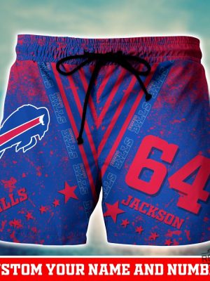 Buffalo Bills Nflpersonalized Custom Name Number Hawaiian Shirt Button Up Shirt Unique Gift For Fan revetee 3