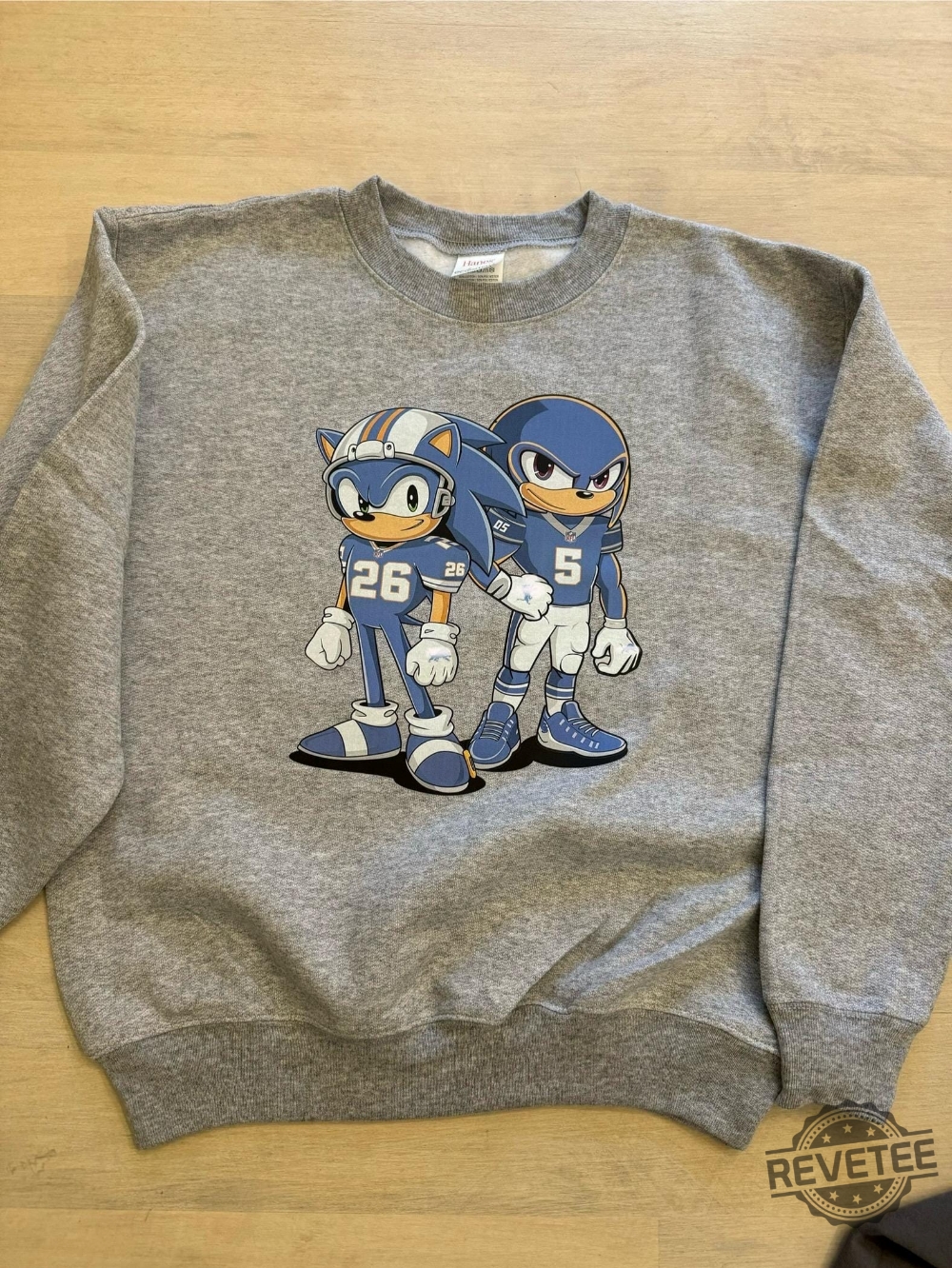 Detroit Lions Sonic And Knuckles Shirt Sweatshirt Hoodie Gift For Fan Gift For Detroit Lions Fan Unique