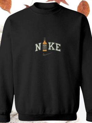 Nike Jack Daniels Embroidered Sweatshirt Shirt Hoodie Sweatshirt Unique Gift For Jack Daniels Fan Gift For Him Gift For Her Unique revetee 2