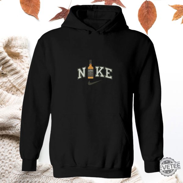 Nike Jack Daniels Embroidered Sweatshirt Shirt Hoodie Sweatshirt Unique Gift For Jack Daniels Fan Gift For Him Gift For Her Unique revetee 5