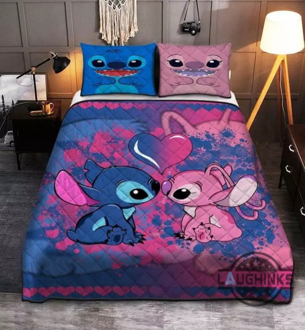 Angel And Stitch Love Bedding Set Twin King Queen Size