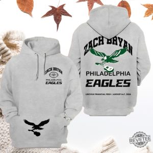 Zach Bryan Philadelphia Eagles Lincoln Financial Field Hoodie Sweatshirt T Shirt 2024 Gift For Zach Bryan Fan Unique Gifts revetee 1