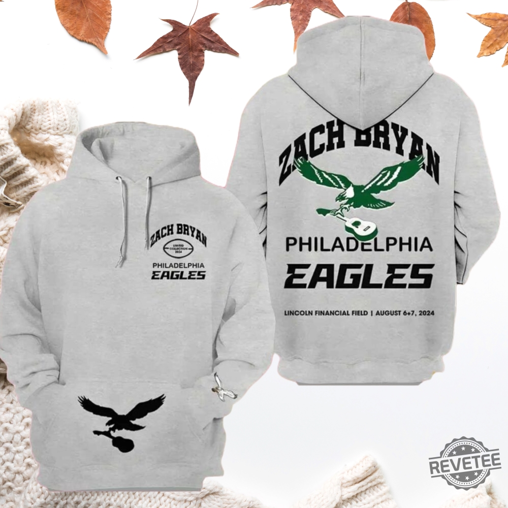 Zach Bryan Philadelphia Eagles Lincoln Financial Field Hoodie Sweatshirt T Shirt 2024 Gift For Zach Bryan Fan Unique Gifts