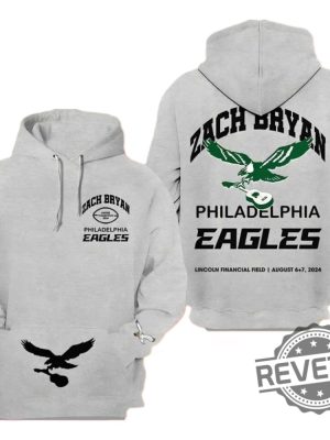 Zach Bryan Philadelphia Eagles Lincoln Financial Field Hoodie Sweatshirt T Shirt 2024 Gift For Zach Bryan Fan Unique Gifts revetee 2