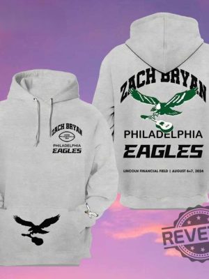 Zach Bryan Philadelphia Eagles Lincoln Financial Field Hoodie Sweatshirt T Shirt 2024 Gift For Zach Bryan Fan Unique Gifts revetee 3