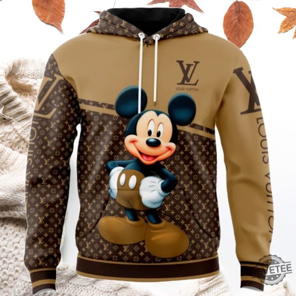 Louis Vuitton Mickey Mouse Unisex Hoodie T Shirt Sweatshirt 3D All Over Printed Shirt Gift For Man Gift For Her Unique revetee 2