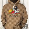 Gucci Mickey Mouse Unisex Hoodie T Shirt Sweatshirt 3D All Over Printed Shirt Gift For Man Gift For Her Unique revetee 1