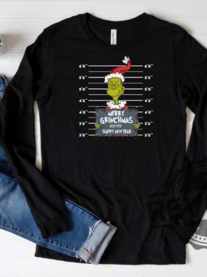 Merry Grinchmas Happy New Year Grinch Christmas Shirt Hoodie Sweatshirt Long Sleeve Shirt Funny Christmas Grinch Shirt Gift For Her Him Unique revetee 3