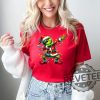 Christmas Lights Santa Dab Grinch Shirt Hoodie Sweatshirt Grinchmas Shirt Gift For Him Gift For Her Unique revetee 1