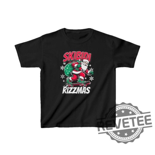 Skibidi Rizzmas Shirt Hoodie Sweatshirt Christmas Gifts For Her Gift For Him Unique revetee 1