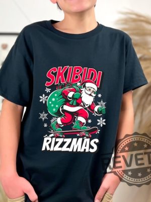 Skibidi Rizzmas Shirt Hoodie Sweatshirt Christmas Gifts For Her Gift For Him Unique revetee 3