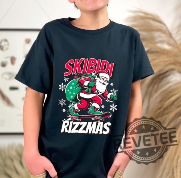 Skibidi Rizzmas Shirt Hoodie Sweatshirt Christmas Gifts For Her Gift For Him Unique revetee 3