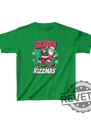 Skibidi Rizzmas Shirt Hoodie Sweatshirt Christmas Gifts For Her Gift For Him Unique revetee 5