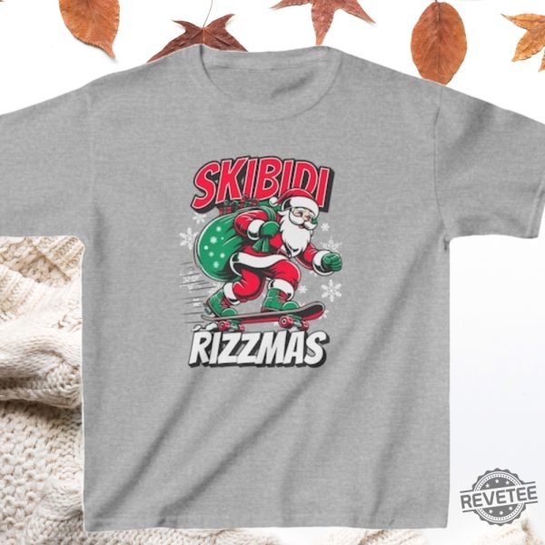 Skibidi Rizzmas Shirt Hoodie Sweatshirt Christmas Gifts For Her Gift For Him Unique revetee 7