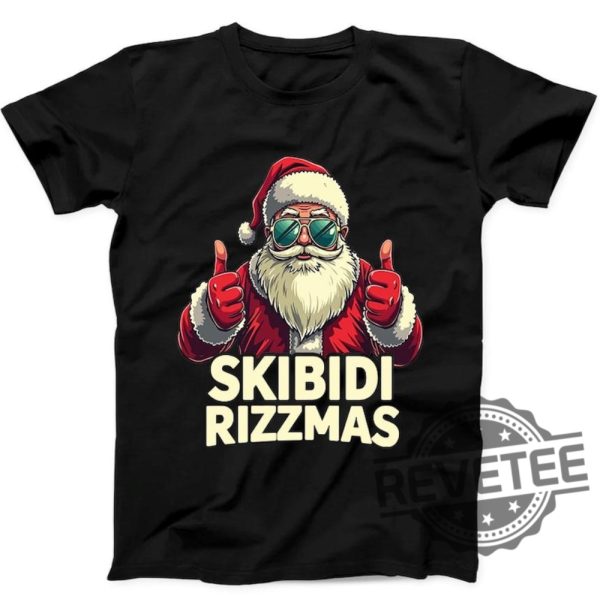 Christmas Santa Skibidi Rizzmas Shirt Hoodie Sweatshirt Unique Gift For Her Gift For Him revetee 1