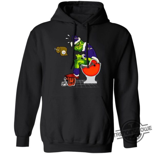 Santa Grinch Baltimore Ravens Shirt Perfect Christmas Tee For Ravens Fans trendingnowe 2