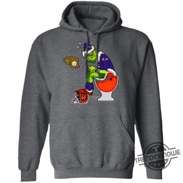 Santa Grinch Baltimore Ravens Shirt Perfect Christmas Tee For Ravens Fans trendingnowe 4