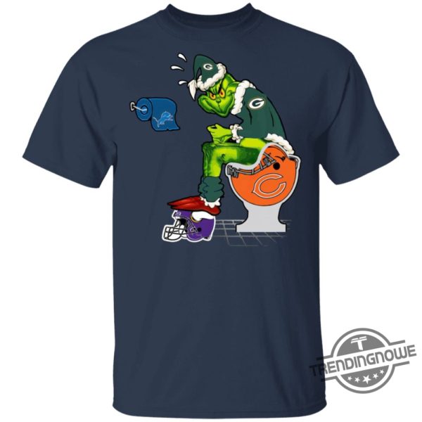 Santa Grinch Green Bay Packers Shirt Festive And Fun Christmas Shirt For Packers Fans trendingnowe 3