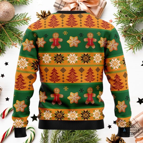 funny gingerbread oh snap christmas sweater