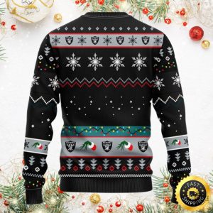 oakland raiders grinch christmas ugly sweater 2024