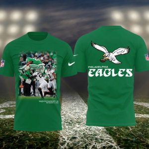 nike saquon barkley philadelphia eagles hoodie t shirt sweatshirt green version 2024 laughinks 2