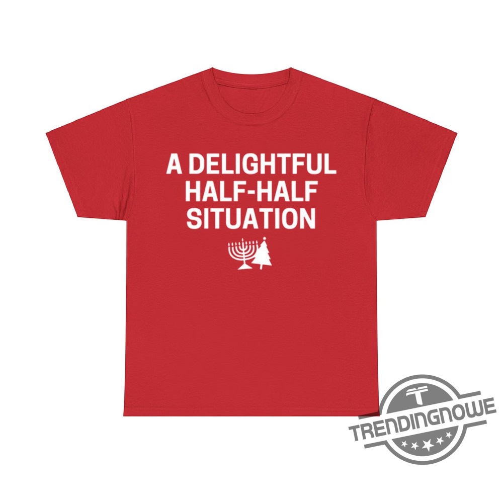 A Delightful Half Half Situation Shirt - Fun And Quirky Graphic Tee For Every Occasion 6 A Delightful Half Half Situation Shirt – Fun and Quirky Graphic Tee for Every Occasion