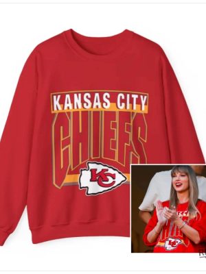 Taylor Swift Kansas City Chiefs Sweatshirt T Shirt Hoodie Tshirt Unisex Football Fan Gift Nfl Kansas City Chiefs Merch Gift For Fan revetee 2