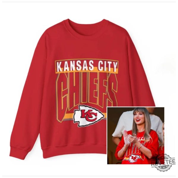 Taylor Swift Kansas City Chiefs Sweatshirt T Shirt Hoodie Tshirt Unisex Football Fan Gift Nfl Kansas City Chiefs Merch Gift For Fan revetee 2