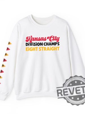 Kansas City Chiefs Division Champs Eight Straight Sweatshirt Tshirt Hoodie Kc Chiefs 8 Times Champs Chief Football Sweatshirt Gifts For Fan revetee 3