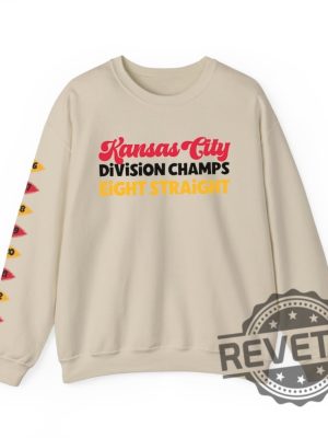 Kansas City Chiefs Division Champs Eight Straight Sweatshirt Tshirt Hoodie Kc Chiefs 8 Times Champs Chief Football Sweatshirt Gifts For Fan revetee 4