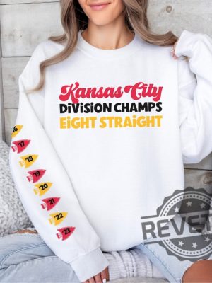 Kansas City Chiefs Division Champs Eight Straight Sweatshirt Tshirt Hoodie Kc Chiefs 8 Times Champs Chief Football Sweatshirt Gifts For Fan revetee 6