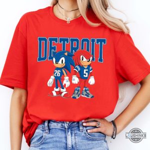 sonic and knuckles detroit lions shirt 2024