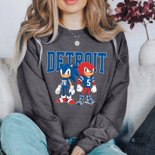 sonic and knuckles detroit lions shirt 2024