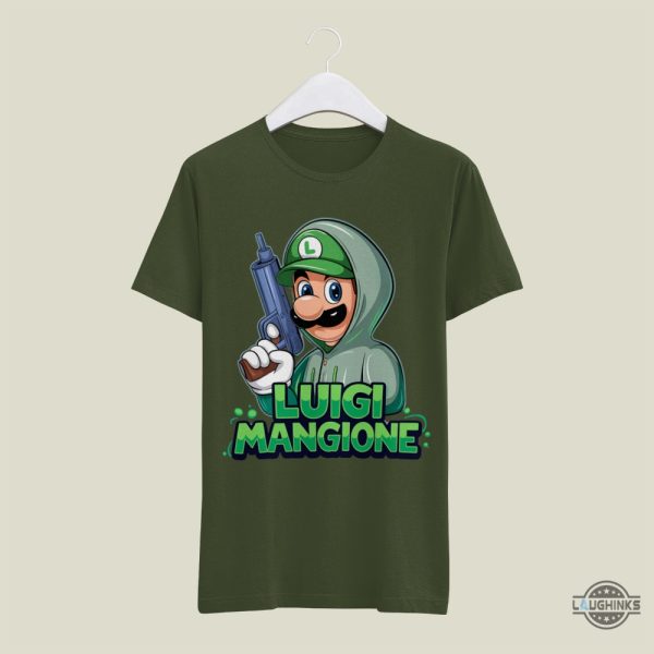 luigi mangione mario shirt funny