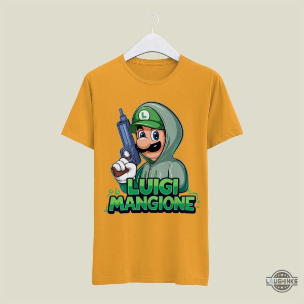 luigi mangione mario shirt funny