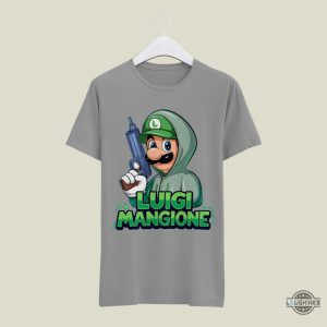 luigi mangione mario shirt funny