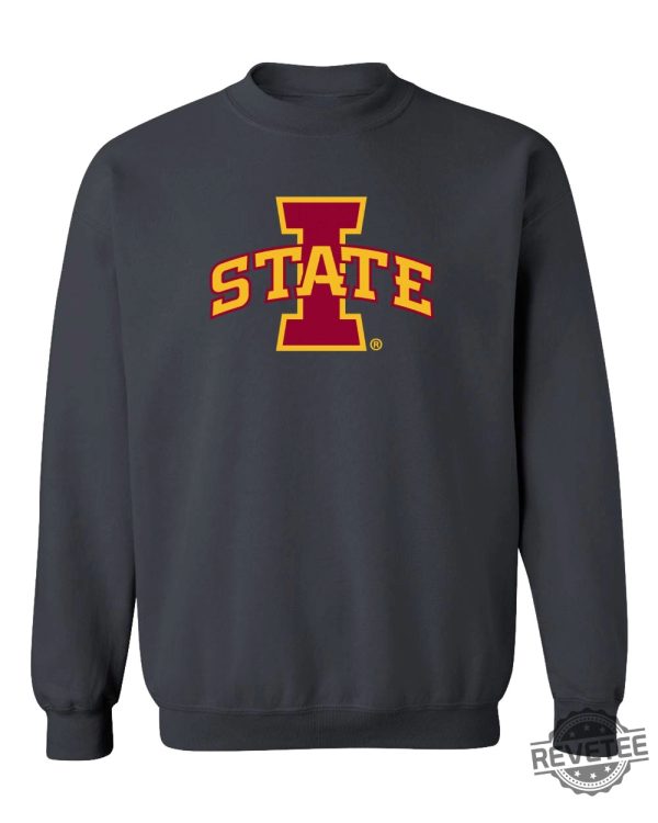 Iowa State Cyclones Football Logo Sweatshirt Hoodie Sweatshirt Isu Logo Sweatshirt I State Shirts Gifts For Him Gift For Her Unique revetee 2