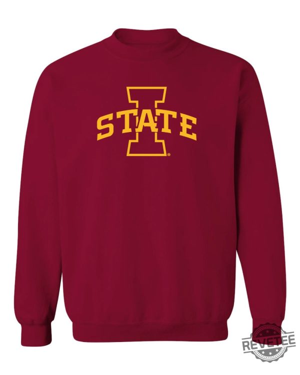 Iowa State Cyclones Football Logo Sweatshirt Hoodie Sweatshirt Isu Logo Sweatshirt I State Shirts Gifts For Him Gift For Her Unique revetee 4