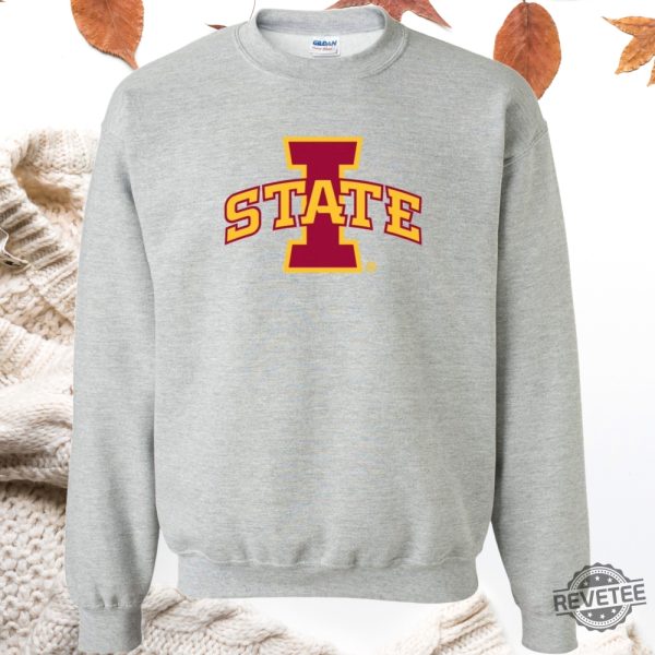 Iowa State Cyclones Football Logo Sweatshirt Hoodie Sweatshirt Isu Logo Sweatshirt I State Shirts Gifts For Him Gift For Her Unique revetee 5