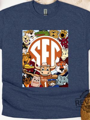 Southeastern Conference Sec Mascot College Football Shirt Sweatshirt Hoodie Southeastern Conference Mascots Tee Gifts 16 Football Mascots revetee 3